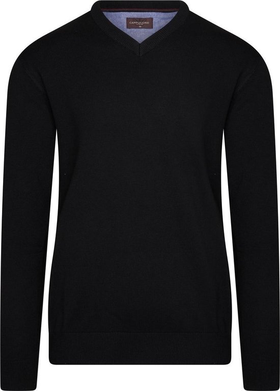 Cappuccino Italia - Heren Sweaters Pullover Black - Zwart - Maat L