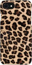 Hoesje Geschikt voor iPhone SE (2022) / SE (2020) / 8 / 7 - Luipaard Design Backcover - Bruin / Meerkleurig / Brown Leopard