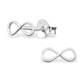 Aramat jewels ® - 925 sterling zilveren oorbellen infinity