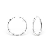 Aramat jewels ® - 925 sterling zilveren oorringen 18mm