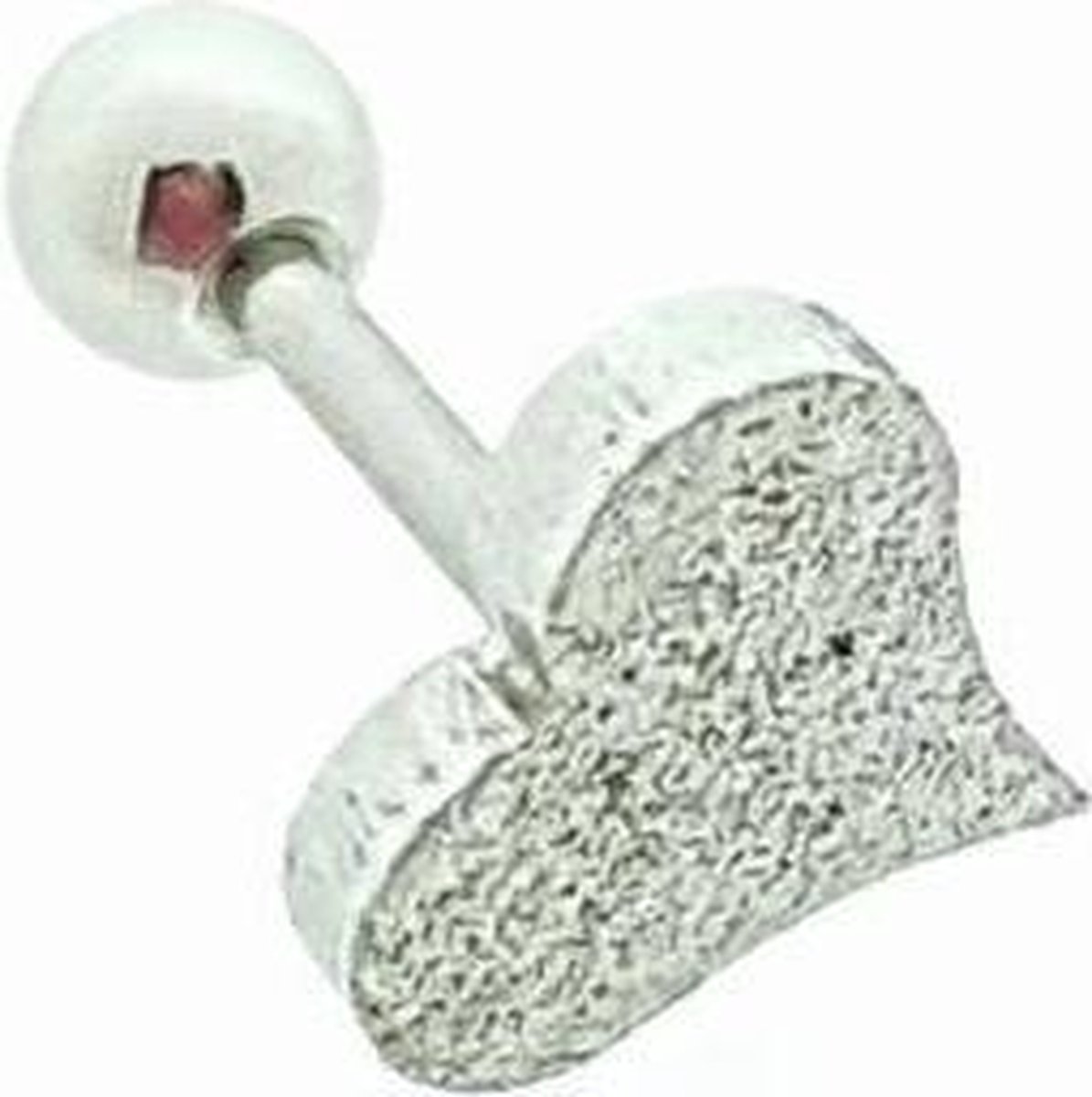 Aramat Jewels | Piercings | Luxe Helixpiercing Hartje Gediamanteerd | | | |6mm | Staal | Volwassenen | Verkleurd niet