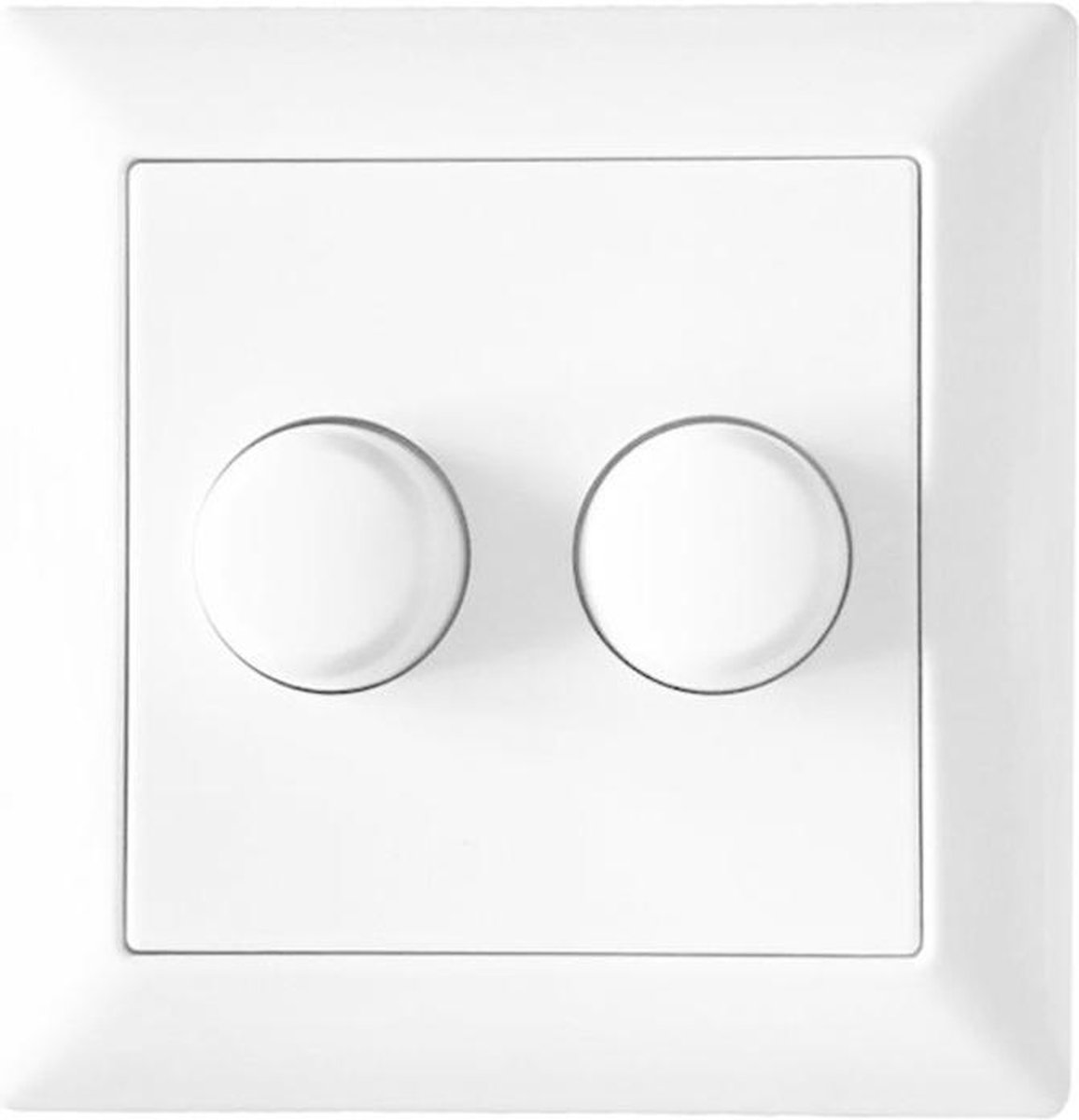 Noxion Roteerbare afdekplaat Duo voor LED Dimmer | Wit.