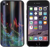 BackCover Aurora Glass - Telefoonhoesje - Hoesje voor Apple iPhone 8/7 - Groen