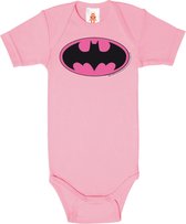 Batman baby romper roze - Logoshirt - 98/104