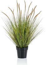 Kunstplant groen gras sprieten 85 cm - Grasplanten/kunstplanten voor binnen gebruik