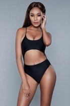 Bundle - Be Wicked Swimwear - Alina Monokini - Zwart Small met glijmiddel