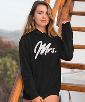 Mr & Mrs Hoodie Premium (Mrs - Maat XL) | Koppel Cadeau | Valentijn Cadeautje voor hem & haar