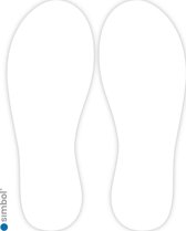 Simbol - Vloerstickers Sets van 2 Voetstappen - Voetstapstickers - Looproute - Anti-Slip - Formaat 30 cm. hoog
