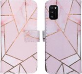 iMoshion Design Softcase Book Case Samsung Galaxy A41 hoesje - Pink Graphic