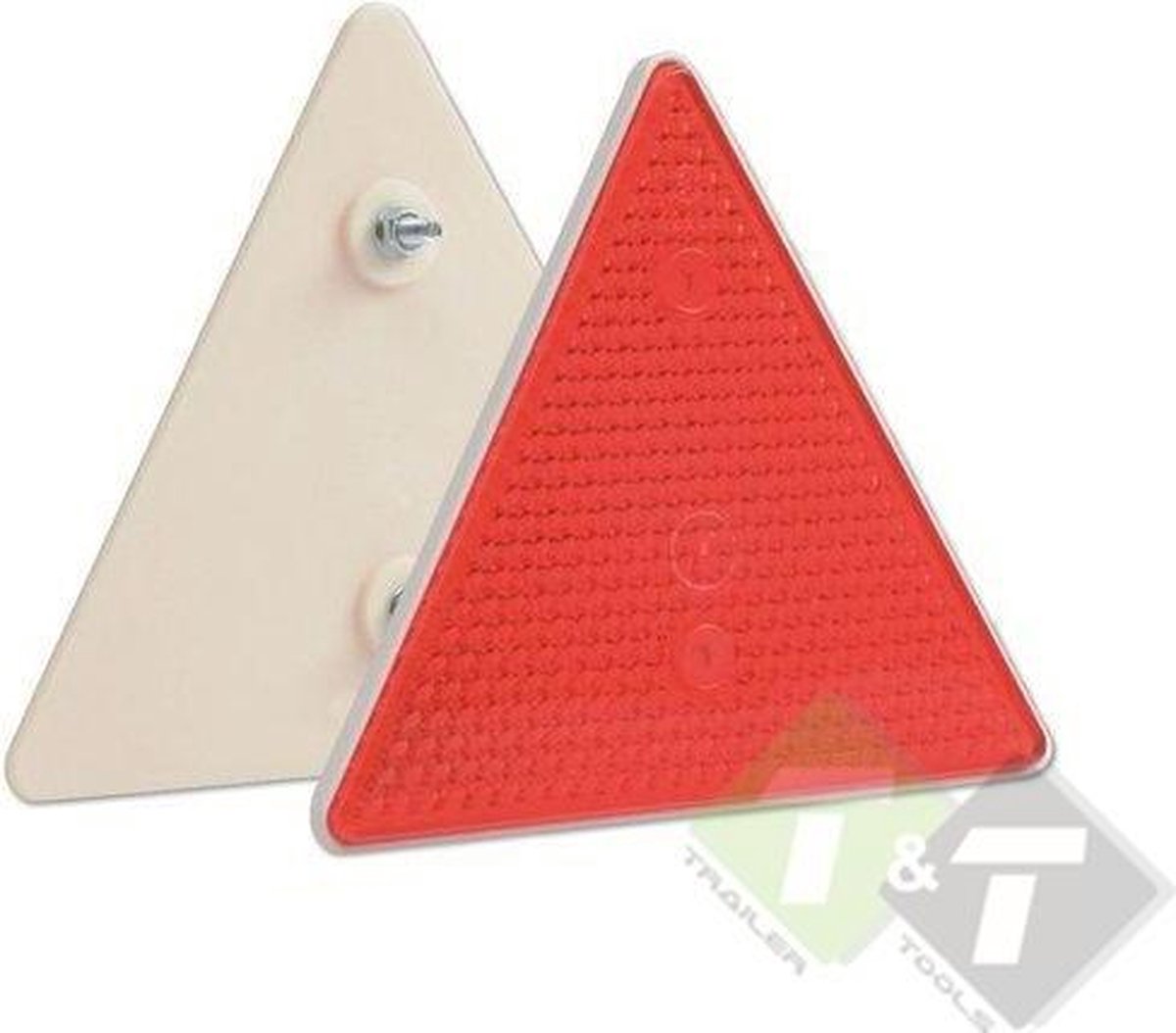 Reflector driehoek rood, 142mm x 162mm