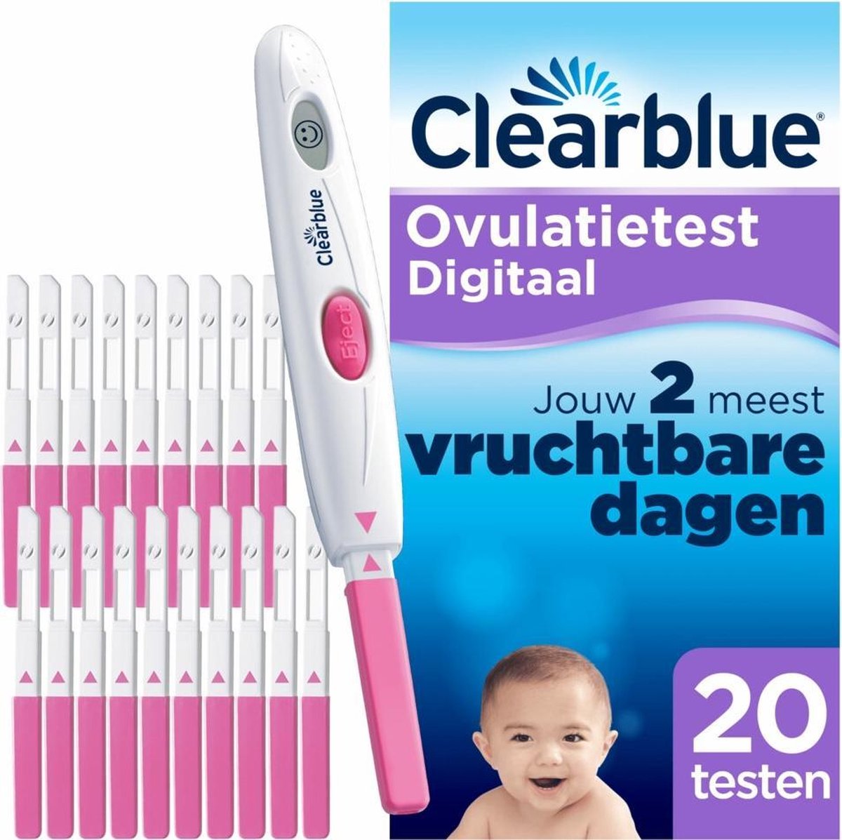 Clearblue Digital - 20 stuks - Ovulatietest