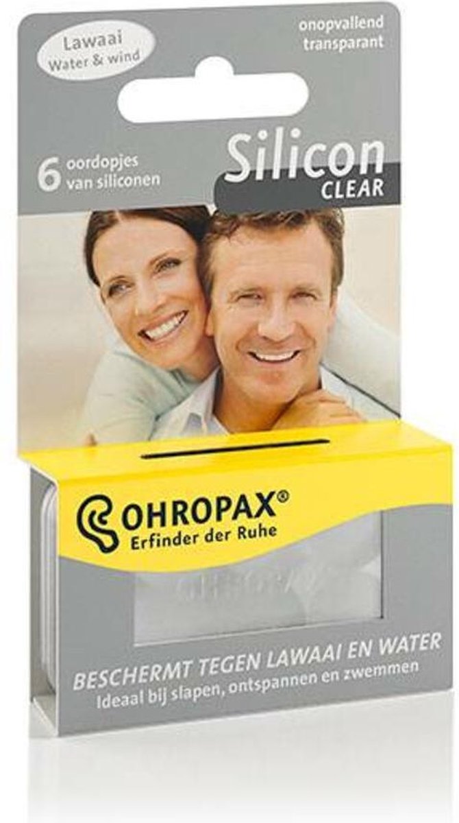 Goedkoopste Ohropax Siliconen Clear 6 stuks