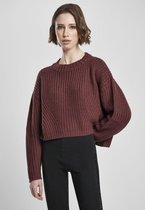 Urban Classics Sweater/trui -4XL- Wide Oversize Bordeaux rood