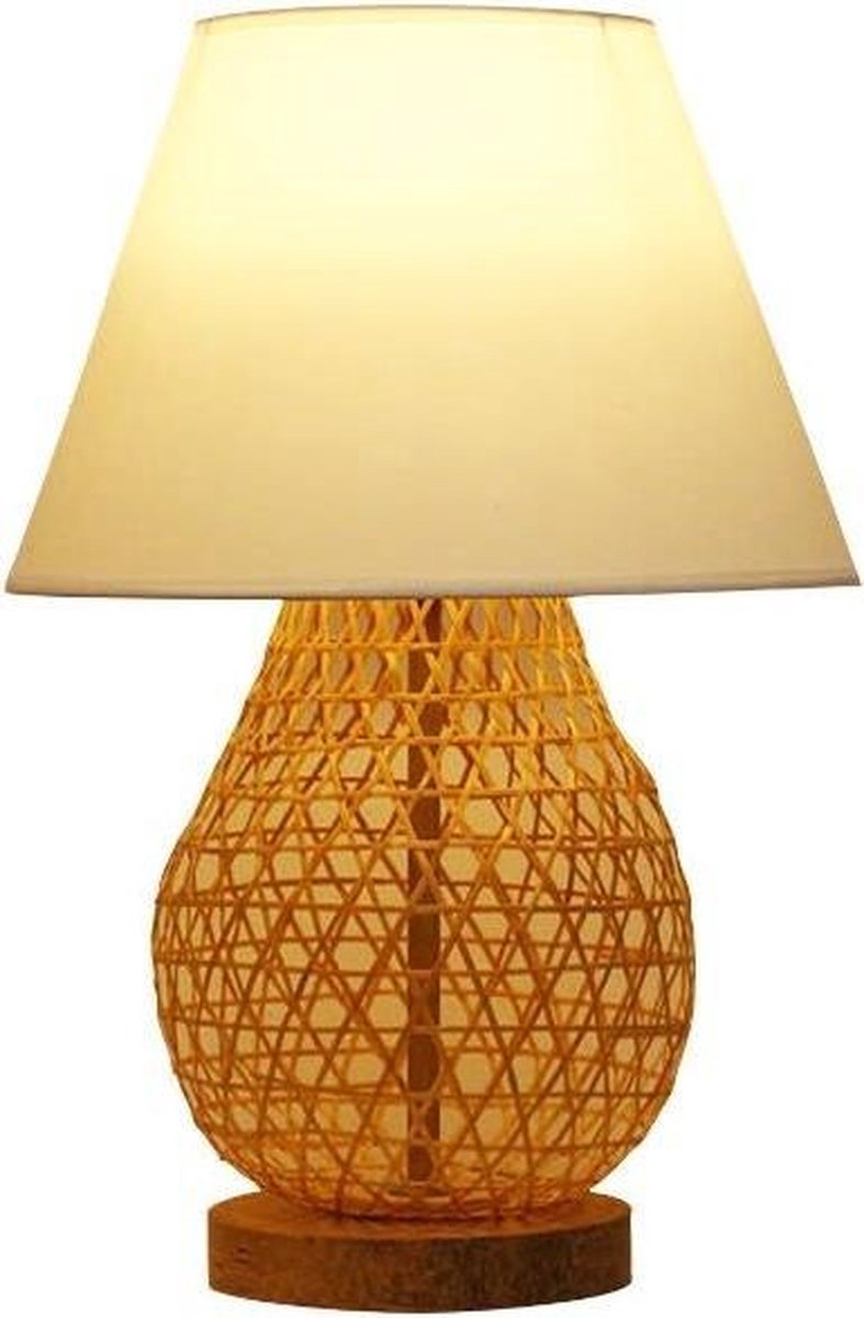 Fine Asianliving Bamboe Webbing Lamp - Wylie D30xH44cm