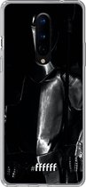 OnePlus 8 Hoesje Transparant TPU Case - Plate Armour #ffffff