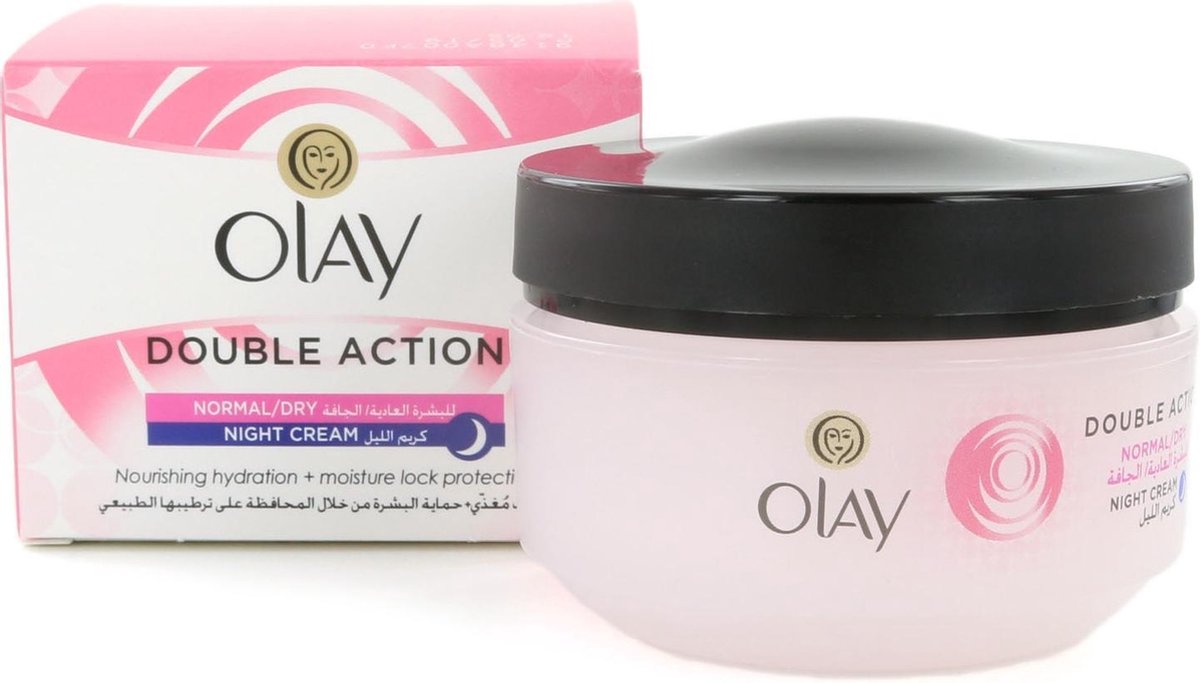 Olay Double Action Nachtcrème (voor normale tot droge huid) | bol.com