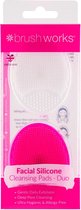 Brushworks Silicone Cleansing Pads (2 Stuks)