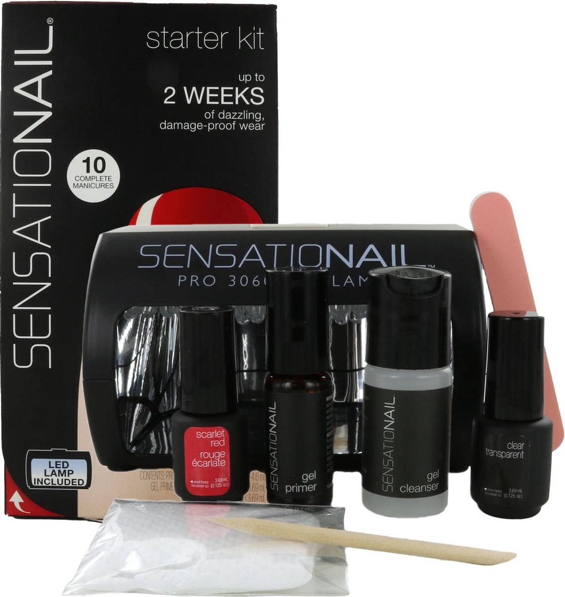 Richtlijnen hemel Alstublieft Sensationail Starter kit - Scarlet Red - Gel nagellak | bol.com