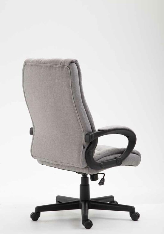 CLP Bureaustoel XL Sparta XM zwart Frame - Stof - donkergrijs | Leen Bakker