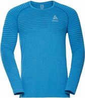 Odlo BL TOP Crew neck l/s Seamless ELEMENT BLAUW - Maat S