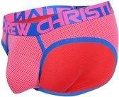 Andrew Christian Candy Pop Mesh Brief 91809 - Maat XL - Heren Slip - Mannen Ondergoed - Roze