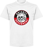 Brigate Rossonere T-shirt - Wit - 5XL