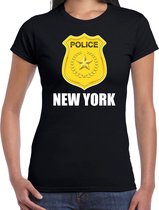 Police / politie embleem New York verkleed t-shirt zwart voor dames XL