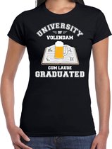 Studenten carnaval t-shirt zwart university of Volendam voor dames 2XL