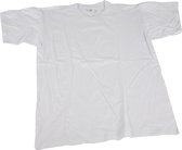 T-shirts, B: 32 cm, afm 3-4 jaar, ronde hals, wit, 1 stuk