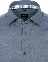 Venti Overhemd Met Motief Turquoise Modern Fit 113599500 - XXL