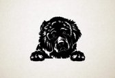 Wanddecoratie - Hond - Newfoundlander 2 - S - 45x54cm - Zwart - muurdecoratie - Line Art