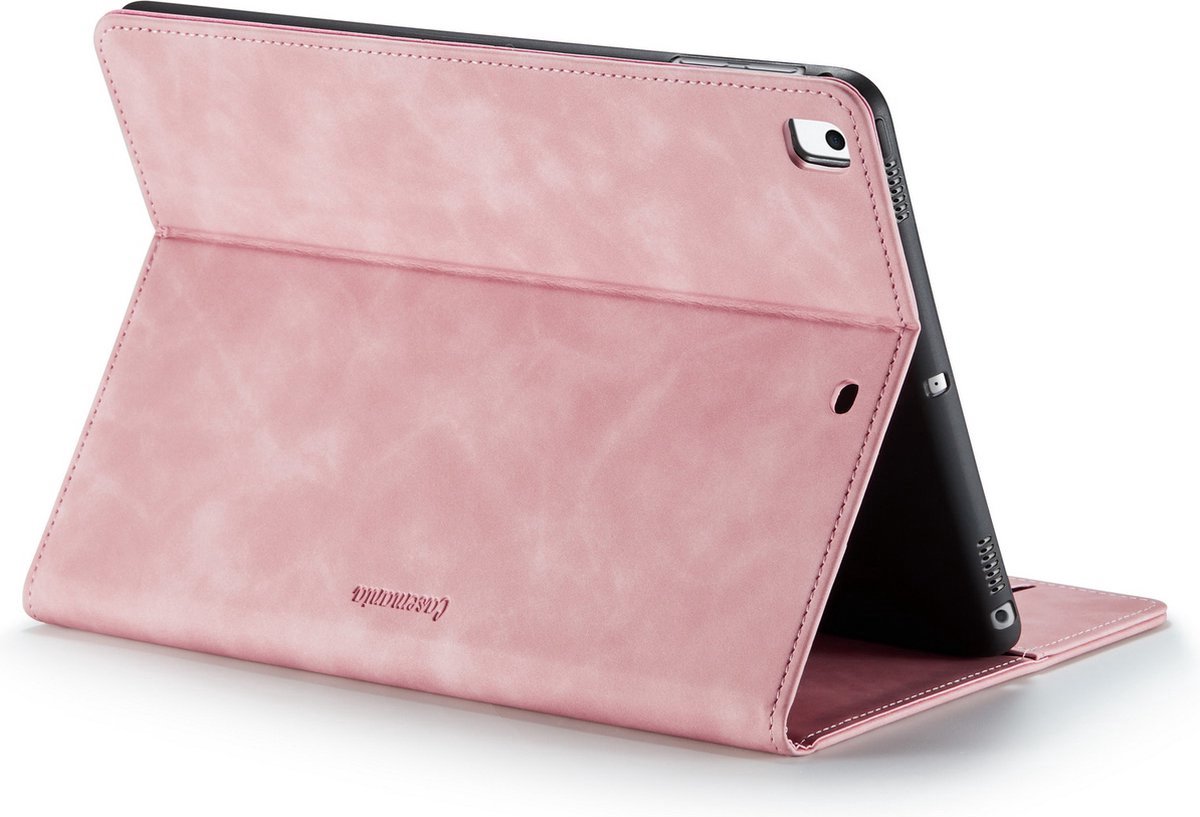 iPad 10.9 2022 (10e gen) Bookcase hoesje - CaseMe - Effen Roze - Kunstleer