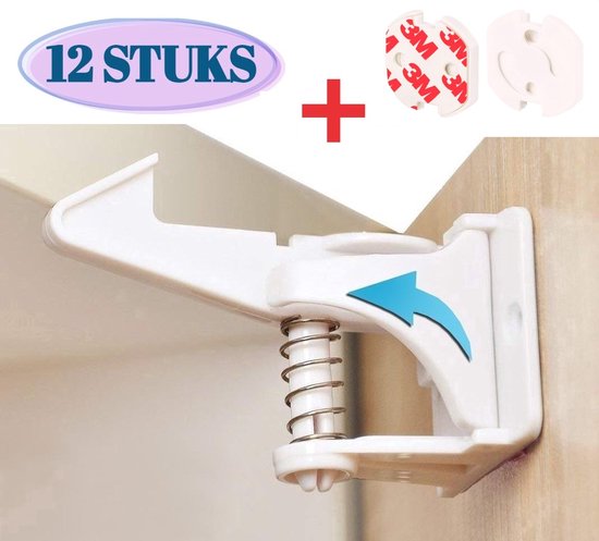 Kindveilige Kastsloten - 10 Stuks Babyveilige Sloten Geen Schroeven Kindersloten,Eenvoudig te Installeren Zelfklevende Kinderveilige Vergrendelingen Child Safety Locks voor Keuken,Deur,Lade,Kast Kindveilige Kastsloten - 10 Stuks Babyveilige Sloten Geen Schroeven Kindersloten,Eenvoudig te Installeren Zelfklevende Kinderveilige Vergrendelingen Child Safety Locks voor Keuken,Deur,Lade,Kast