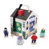 Afbeelding van het spelletje Melissa & Doug Draagbaar houten deurbel-poppenhuis Met deurbelgeluiden, sleutels | 4 houten poppen | Fantasiespel Speelgoed | Geweldig cadeau voor meisjes en jongens | Van 3 jaar