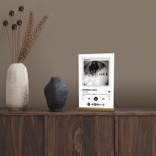 Songr Spotify Musique Plate - Another Love - Tom Odell - 20x30