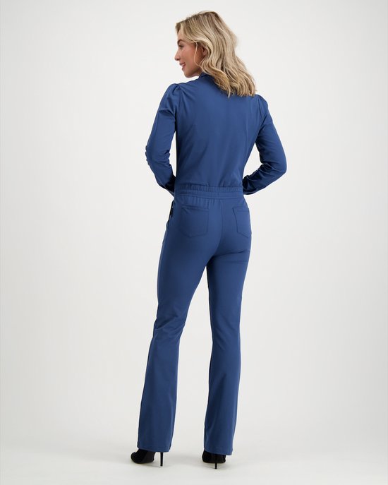 Blauwe Jumpsuit van Je m'appelle - Dames - Travelstof - Maat 40 - 2 maten  beschikbaar | bol