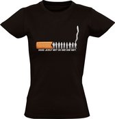 Tegen roken Dames T-shirt | sigaret | anti roken | stop roken | Zwart
