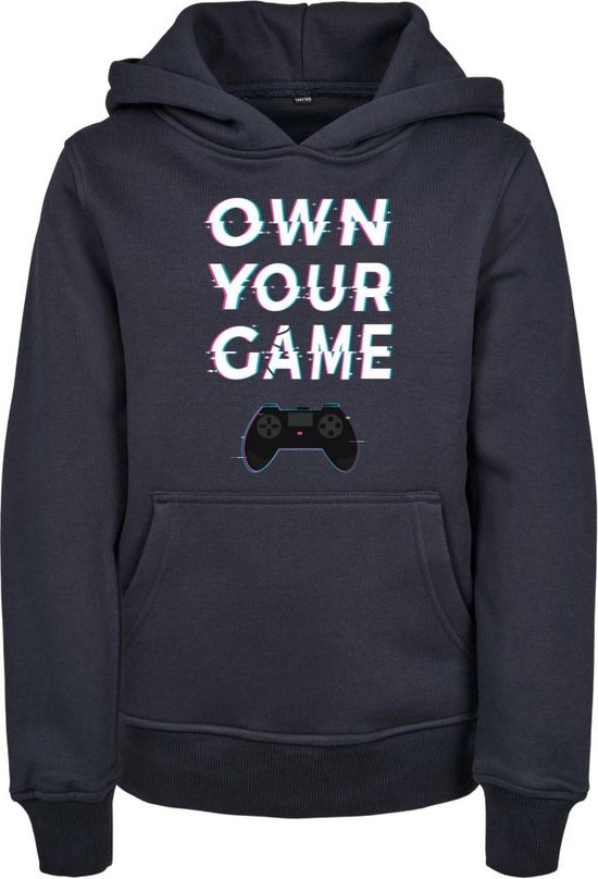 Mister Tee - Own Your Game Kinder hoodie/trui - Kids 158/164 - Donkerblauw