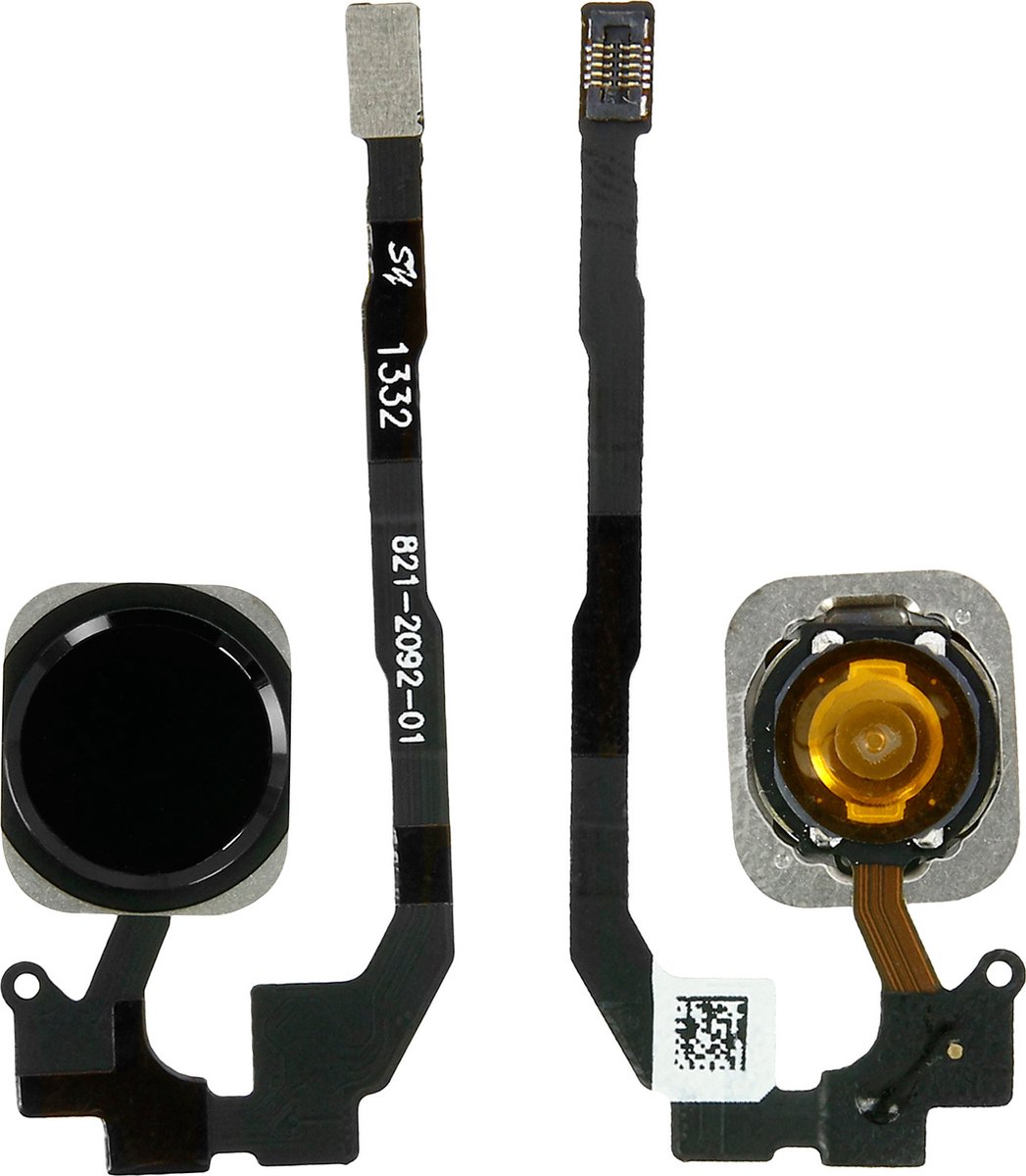 Geschikt voor Apple iPhone 5S - iPhone SE (jaar 2016) Home Button| Home Knop | Thuis Knop met Flex kabel - Kleur Zwart