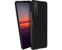 Avizar Hoesje Geschikt voor Xperia 5 II Hardcase Schokbestendig Anti-vingerafdruk, Zwart