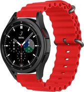 Bandje Voor Huawei Sport Ocean Band - Rood - Maat: 20mm - Horlogebandje, Armband