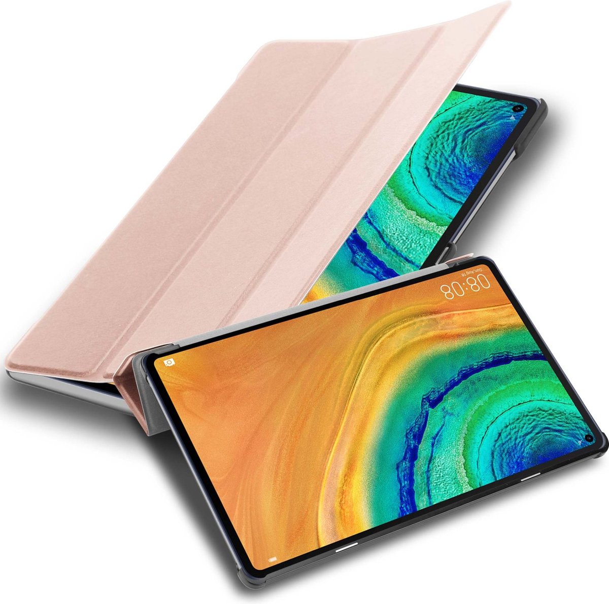 Cadorabo Tablet Hoesje voor Huawei MatePad PRO (10.8 inch) in PASTEL ROZE GOUD - Ultra dun beschermend geval met automatische Wake Up en Stand functie Book Case Cover Etui