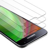 Cadorabo 3x Screenprotector geschikt voor Samsung Galaxy J3 2016 - Beschermende Pantser Film in KRISTALHELDER - Getemperd (Tempered) Display beschermend glas in 9H hardheid met 3D Touch