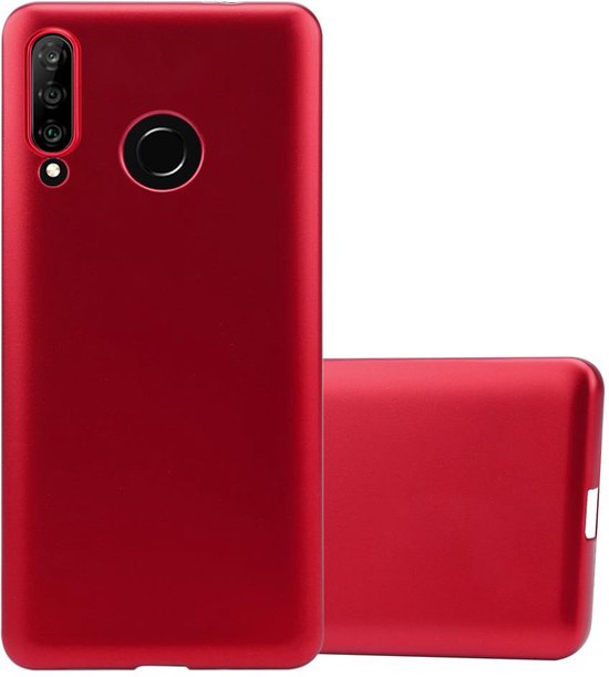 CADORABO Custodia Bicolore In Silicone TPU Cover E Retro In Vetro Temperato Custodia Per Cellulare Per P30 Lite Giallo Rosa 86245291