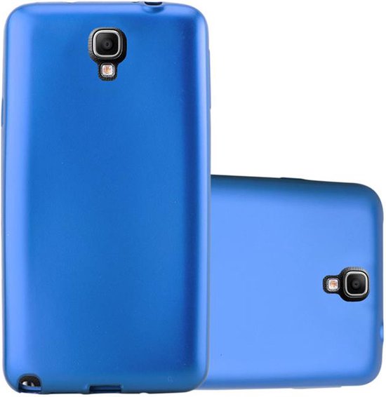 Coque Cadorabo pour Samsung Galaxy NOTE 3 NEO en BLEU MÉTAL - Housse de protection en silicone TPU flexible Case Cover