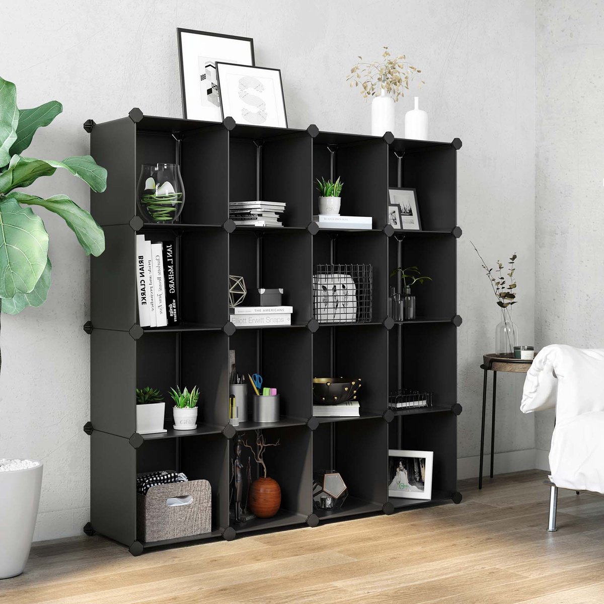 Schoenenrek - DIY cube rack - Stapelbare - Boutloze - Rekken van PP-kunststof - Garderobe