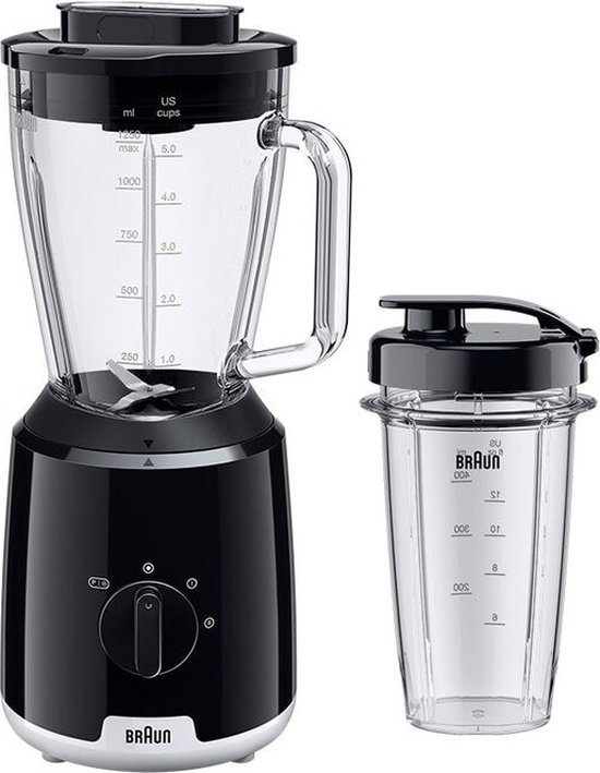 Braun PowerBlend 1 JB 1051 BK Blender Zwart bol