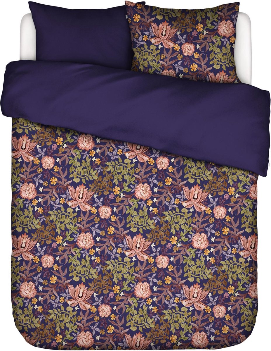 ESSENZA Veron Dekbedovertrek Boyish blue - Tweepersoons – 200x200/220 cm