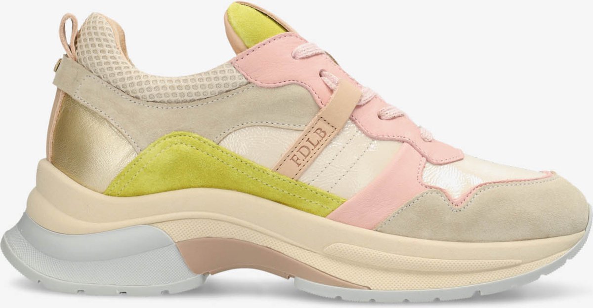 Fred De La Bretoniere Sneaker Kika-Li Multi Roze/Limegroen