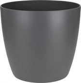 Elho Brussels Rond Mini 7 - Pot De Fleurs pour Intérieur - Ø 6.7 x H 6.0 cm - Noir